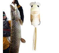 Esca per pesce persico, esche per pesca al lago | Doppio gancio da 65 mm realistiche per acqua salata - Piccola cola morbida - Jigs esca per acqua