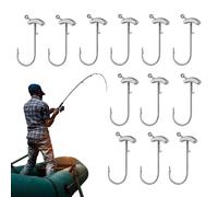 Esca per Riccio di Mare Kit da 12 Pezzi con Testine Jig Piombate Lunghe e | Ami Jig Head Resistenti per la Pesca per Esche Gamberetto, Rana, Creatura, Polpo e Pesce Gatto, Tr