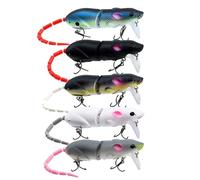 Esca per topi, esca da per topi, esca dura realistica, esche da in acqua superiore, esche da al bar, per acqua e salata, esche dure realistiche per topi 5X