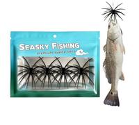 Esca Riccio Di Mare - 4 Pezzi Morbidi Realistici - Esche A Forma Di Creature Marine Per Acqua Salata - Per La Pesca In Acqua Salata Fiume Riva Spiaggia Barca Kayak Con Drop Shot E Wacky Rig