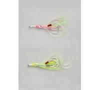 Esca rotante dotata di testa con gonna morbida per spigola, luccio, muskie, ottimizzata per distanza di lancio e azione (C7)