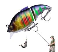 Esca snodata, esca da pesca multi-snodata, Esca a naufragio lenta segmentata, Lesse per manovella da pesca per acqua dolce e salata, Accessori realistici