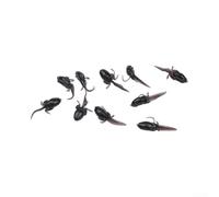 Esca Soft Tadpole 3.9cm Realistica Bass Topwater(A) | Design realistico girino, per azione superficiale, materiale silicone flessibile, ideale per bass e trota, pre-armata