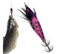 Esca Ventre Tondo Luminoso E Realistico Con Amo | Esche Artificiali da Pesca d'Altura Adatte A Spigole, Polpi, Laghi, Fiumi, Torrenti, Bacini, Zone Costiere E Lungo Le Rive