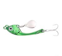 Esca vibrante in metallo per mare e acqua dolce, con forte azione a vibrazione, argento, verde, oro, multi 8 g, 10 g, 15 g, opzioni di peso per spigola, pesce nero, kit di attrezzatura per pesci