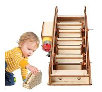 Escalator Science Toys, Kit di mobile in legno | Puzzle Escalator Toy Handcraft Modello | Dispositivo di esperimenti scientifici fatti a mano, kit di costruzione liscia per adolescenti