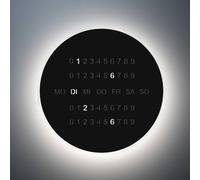 Escale Applique a LED BLADE O'CLOCK, nera, Ø 59 cm Orologio da parete in metallo Escale