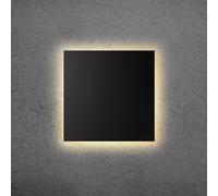 Escale Applique a LED BLADE Q, nero, 34 x 34 cm, metallo dimmerabile Escale