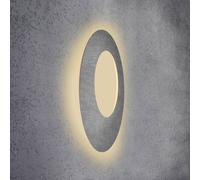 Escale Blade Open applique LED, cemento, Ø 79 cm 89980409