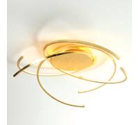 Escale Plafoniera LED Space 55 cm, oro in foglia Escale