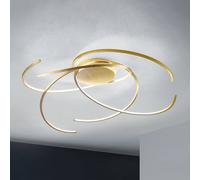Escale Plafoniera LED Space 80 cm, oro in foglia Escale