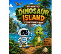 Escape Dinosaur Island: A Coloring Escape Room Adventure for Kids Ages 5-7