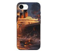 Escape from Boat The Titanic custodia per telefono stampata compatibile con iPhone 16/16 Plus/16 Pro/16 Pro Max/16 E divertente leggera protezione per telefoni in TPU