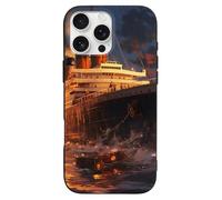 Escape from Boat The Titanic custodia per telefono stampata compatibile con iPhone 16/16 Plus/16 Pro/16 Pro Max/16 E divertente leggera protezione per telefoni in TPU
