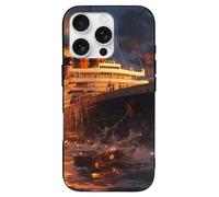 Escape from Boat The Titanic custodia per telefono stampata compatibile con iPhone 16/16 Plus/16 Pro/16 Pro Max/16 E divertente leggera protezione per telefoni in TPU