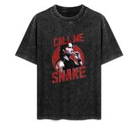Escape from New York Call Me Snake Plissken Smoke Kurt Russell Top Vintage Streetwear T-Shirt Washed Unisex Tops Size XXL