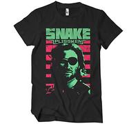 Escape From New York Licenza Ufficiale Snake Plissken Uomo Maglietta (Nero), XX-Large