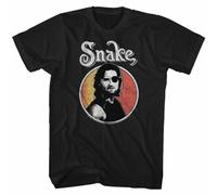 Escape from New York Mens T-Shirt Official Movie Circle Snake 1997 Black Cotton BlackX-Large