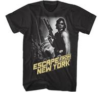 Escape from New York Snake Men's T Shirt Vintage Movie Poster Kurt Russell Black M