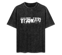 Escape from Tarkov Text Men Black T-Shirt Print Unisex Cotton Tee Shirt L