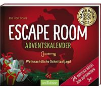 Escape Room Adventskalender. Weihnachtliche Schnitzeljagd: 24 knifflige Rätsel zum Aufschneiden | Ein Escape-Abenteuer im Schnee