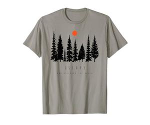 Escape Scopri Il Mondo Foresta Escursioni e Natura Maglietta