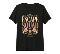 Escape Squad Escape Room Puzzle Lover Porta Chiusa Maglietta Premium