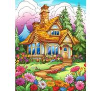 Escape stress with relaxing house and garden scenes 500 pages.: 500 Intricate House and Garden Scenes for Relaxation, Mindfulness, and Creative Expression.