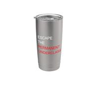 Escape The Permanent Underclass Financial Freedom Meme Divertente Bicchiere termico in acciaio inox doppia parete
