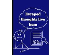 Escaped thoughts live here: funny gift Notebook Journal for family and friends