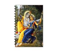 ESCAPER Radha Krishna Jhula Notebook | A righe - formato A5 14,0 x 21,6 cm Radha Krishna | Taccuino devozionale | Diario | Blocco note