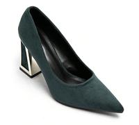 Escarpins à talon géométrique design - Eleganza audace e affermazione di stile È un'esperienza personale, è un'escarpins, è un artiglio, è un mix di raffinatezza e originalità. È una silhouette elegan