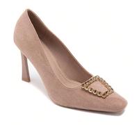 Escarpins élégants à talon fin et bout point con boucle decorativo scintillante Metti in valore la tua silhouette con scarpe da ginnastica dal design chic e femminile. Il tocco della luce e la raffina