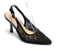 Escarpins Slingback Dentelle Élégante - Talon Moyen Chic per Soirées et Cérémonies Mettez en valeur votre style raffiné avec escarpins slingback in dentelle sophistiquée. Sublimer vos tenues, ces chau