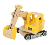 Small Foot 12010 Schaufelbagger aus Holz, FSC 100%-Zertifiziert, beweglicher Bag