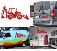 Escavatore, Adesivo In Vinile