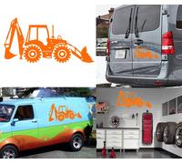 Escavatore, Adesivo In Vinile