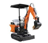 Escavatore agricolo, motore 12 HP, secchio da 0,02 m³, mini scavatore compatto per agricoltura e giardinaggio, macchina mobile versatile