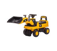 Escavatore Cavalcabile 88x28x48 cm per Bambini con Benna Manovrabile Caterpillar Giallo