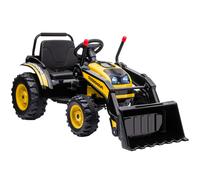 Escavatore Cavalcabile Per Bambini A Batteria 6v Con Doppio Motore, Velocità 1.5-2.5 Km/h, Ruspa Giocattolo Per Bambini Di 3-5 Anni Con Suoni E Luci,