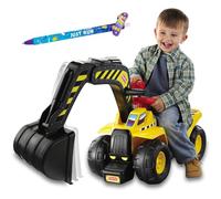 Escavatore Cavalcabile per Bambini di Fisher-Price, Giocattolo Primi Passi con Penna Cancellabile