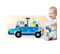 Escavatore in legno, camion dei vigili del fuoco - veicoli per bambini in legno | Aiuto per l'apprendimento portatile, forniture per l'istruzione precoce per abilità