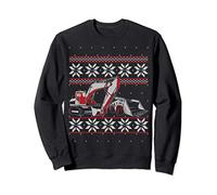 Escavatore Operatore Scavatore Ugly Christmas Sweater Style Felpa