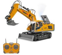 Escavatore telecomandato per regazzi 13 canali. Macchinine RC da 2,4GHz. Escavatore telecomandata giocattolo con luce, suone, spray e rotazione a 680 bambini 6+ anni