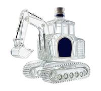 Escavatore Whiskey Decanter, Glass Liquor Bottle, Heavy Duty Bar Display Ornament, Mechanical Style Alcohol Server, Decorative Spirits Contenitore Details, Home Bar Wedding Birthday Uso