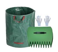 Escavatori per foglie, rastrelli a mano, raccoglitori di foglie, pinze ergonomiche a manico grande per il giardino, grandi rastrelli da giardino portatili per foglie, tagli e detriti