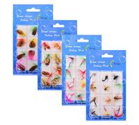 Escche Artificiali Per La A Mosca Per Persico | 48 Pezzi Attrezzatura Da,Ami Artificiali Per Acque Dolci | per la in Acque Dolci Laghi Fiumi Stagni e per tori Regali Uomini e Padre