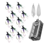 Escche Artificiali Per Trote 10 Pezzi Escche Da Pesca Ad Ami Doppi | Cucchiaini Da Pesca Per Acque Dolci per Persico, Trota, Pesce Gatto, Acqua Salata e , Stagno, Riva, Kayak, Lancio, Outdoor e
