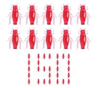 Escche da Pesca in Acqua,150 Pezzi Esche Morbide con Verme | Set Esche Morbide Realistiche con Jig per Laghi Stagni Fiumi Surf e Pesca in Mare