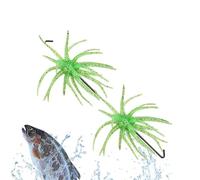 Esche a Dado per Pesca al Black Bass,2 Pezzi Galleggiante, Morbido, Riccio Di Mare Realistico, A Lento Affondamento,Esca Riccio Di Mare - Per Acque Dolci E Salate Fiumi Torrenti Laghi Artificiali Lagh